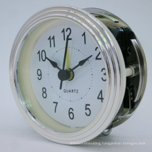 High Quality Gold Silver 78 mm Insert Clock Alarm Quartz Clock Insert with Bezel Arabic Numbers